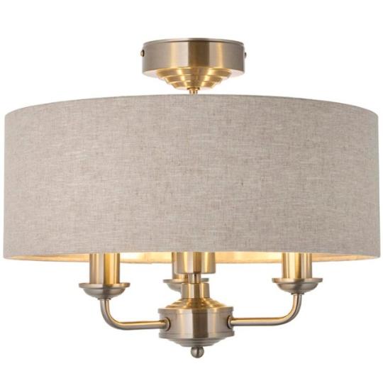 amerikai krom nikkel kerek szovet ernyos country farmhouse mennyezeti lampa provence szurke alacsony belmagassag polgari arany mediterran folyoso emeleti vilagitas.jpg